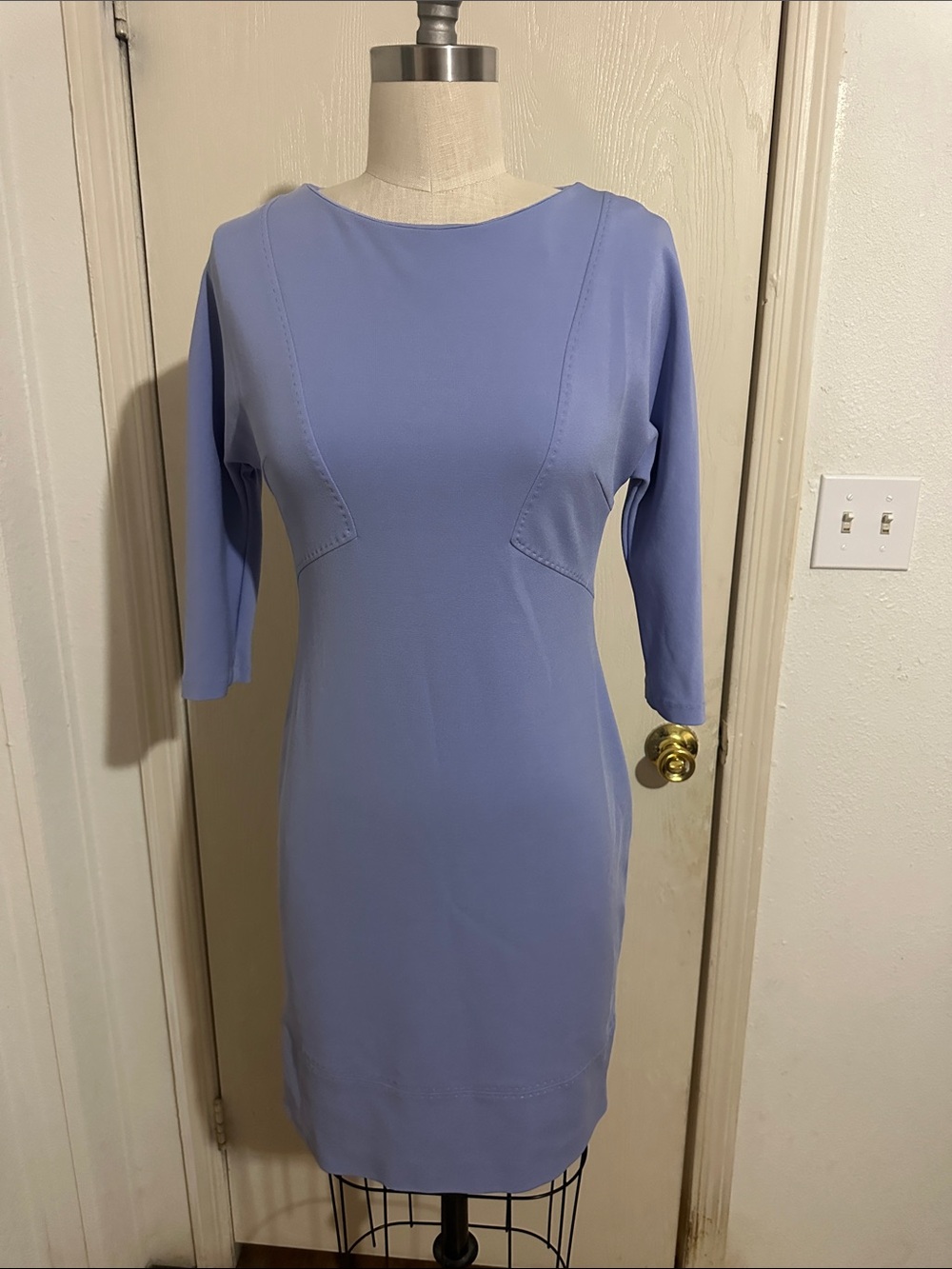 Le Corbusier Lavender Midi Sheath Dress